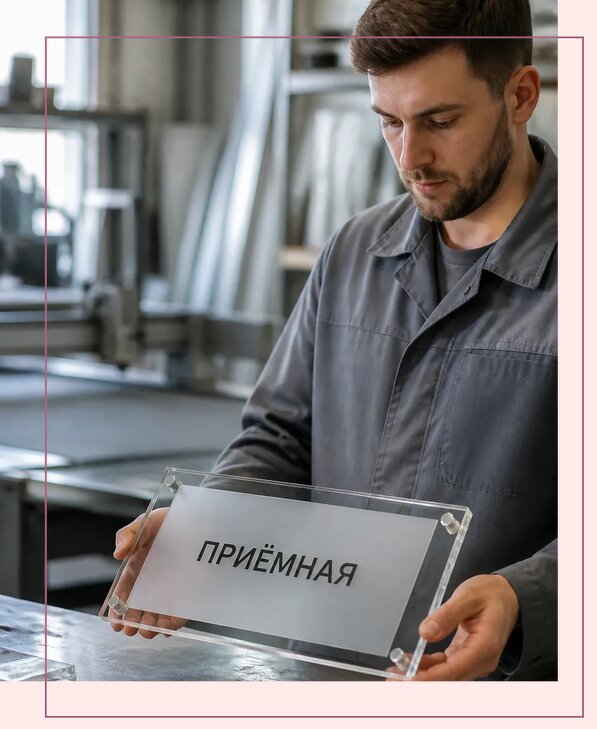 Таблички из оргстекла на заказ в Вичуге от 3962 р. | Аванза-Вчг